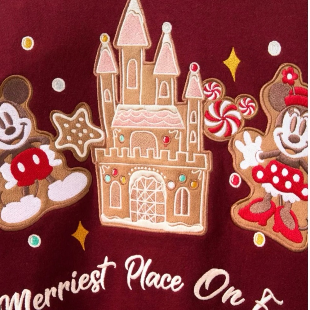 Disney Mickey And Minnie Mouse Gingerbread Top By Her Universe - Picture 4 of 5